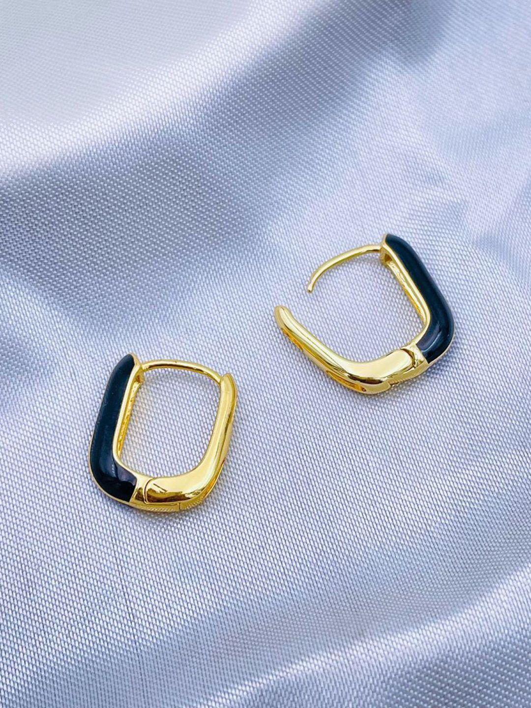 zivom 18k gold-plated geometric hoop earrings