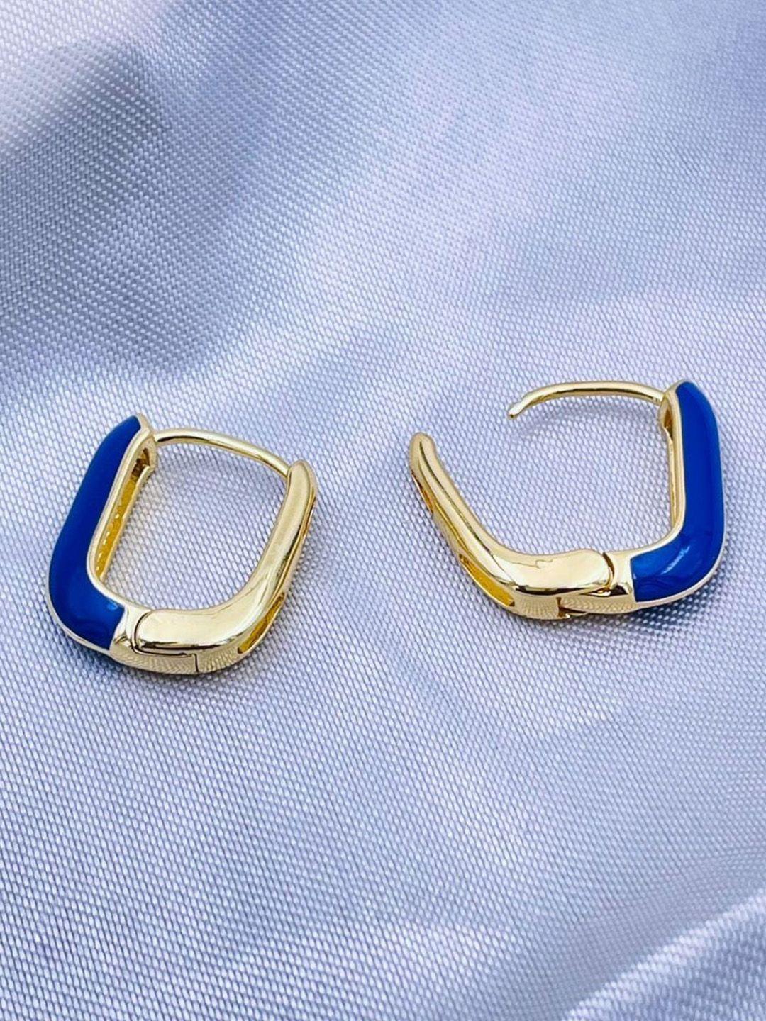 zivom 18k gold-plated geometric hoop earrings