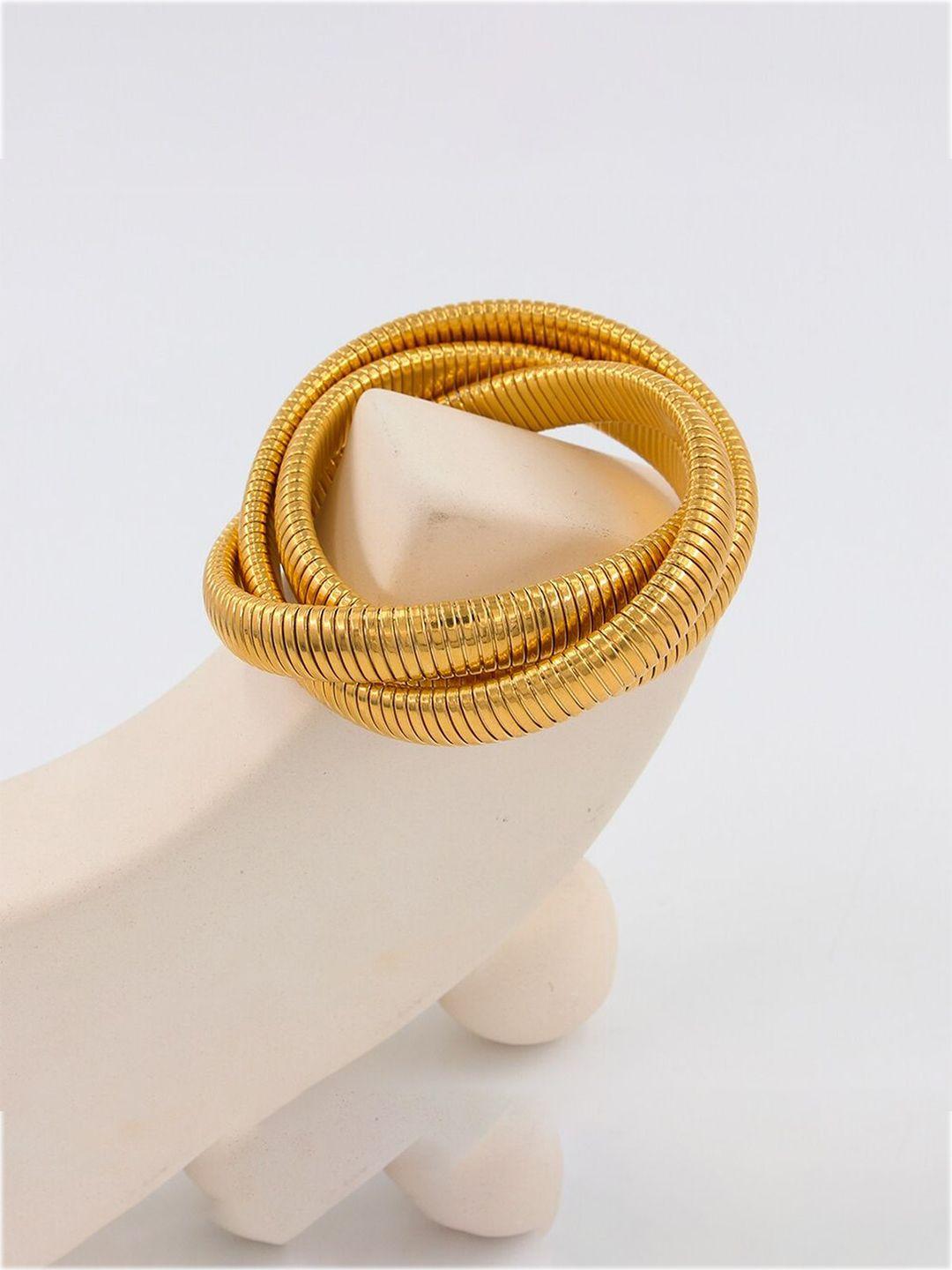 zivom 18k gold-plated wraparound bracelet