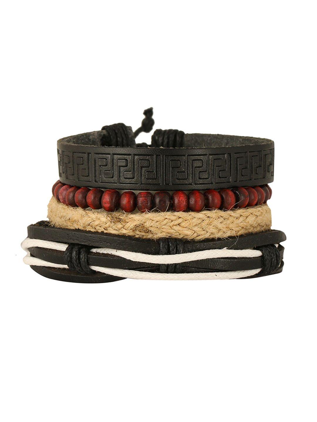 zivom men leather multistrand bracelet