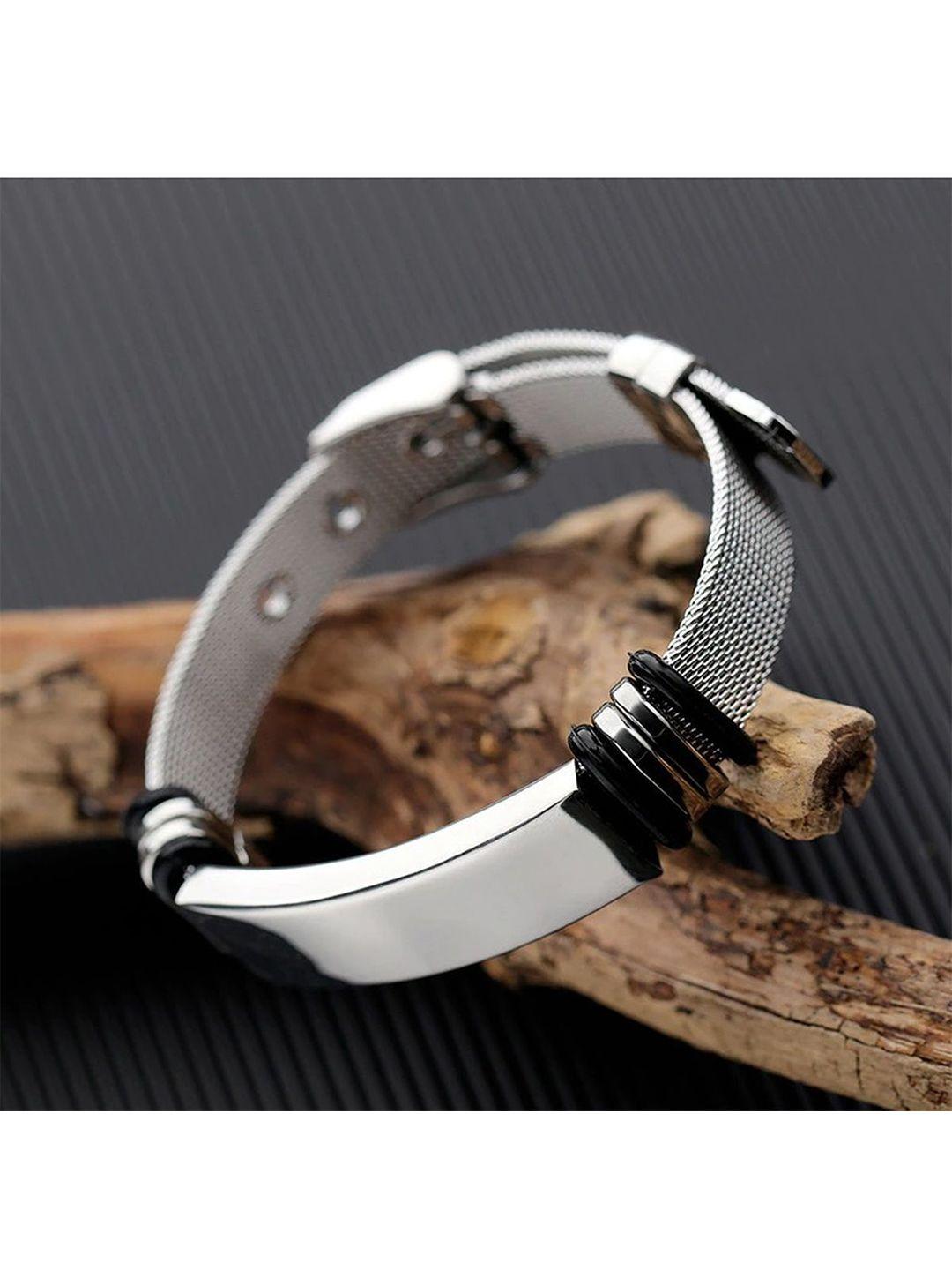 zivom men silver-plated wraparound bracelet