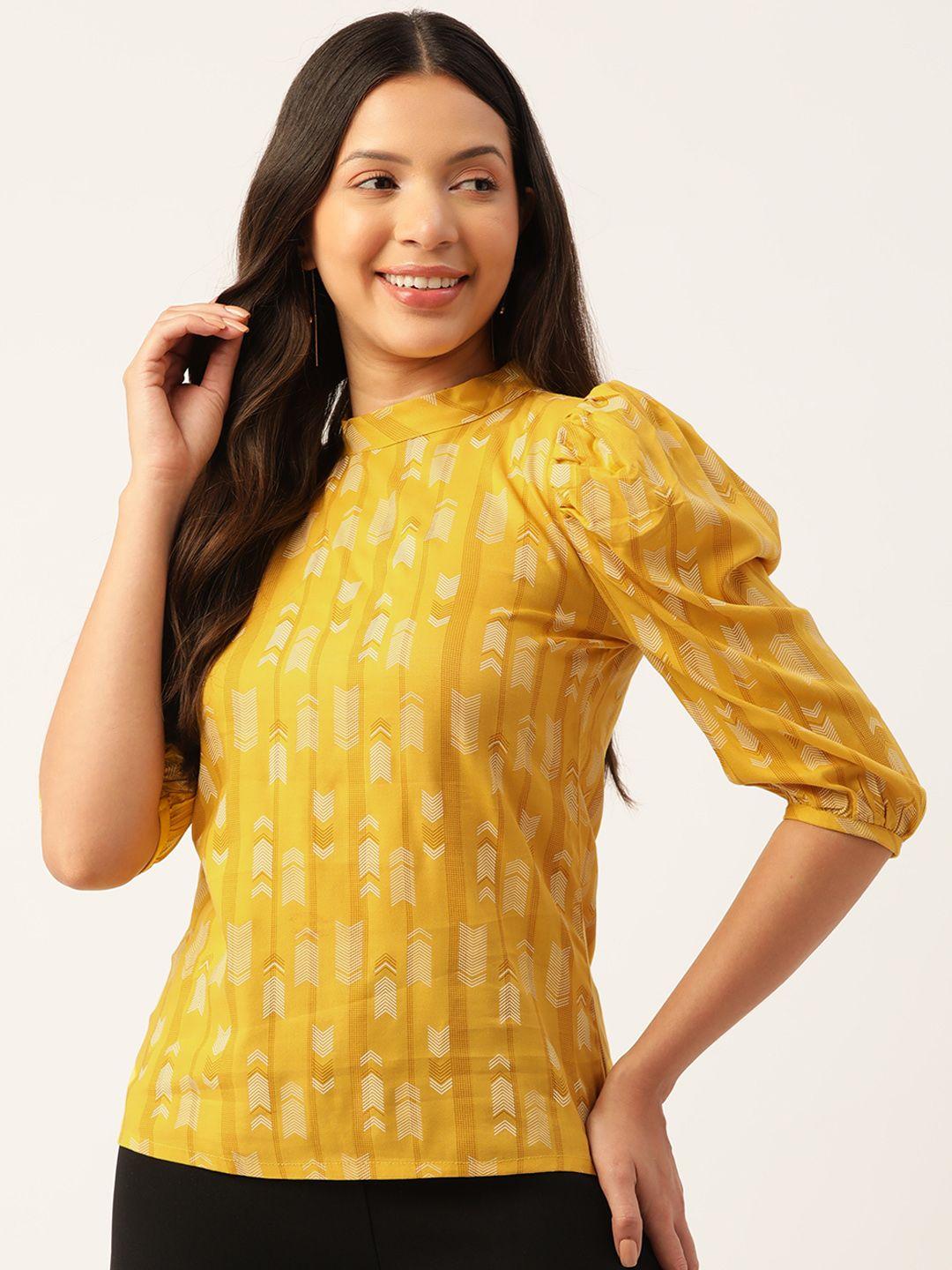 zizo by namrata bajaj geometric printed top