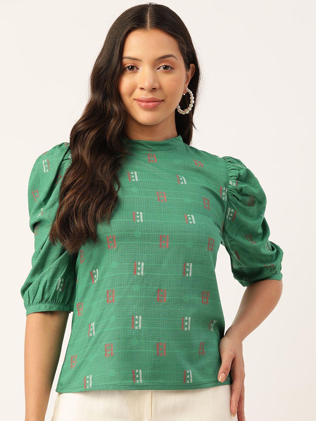 zizo by namrata bajaj geometric printed top