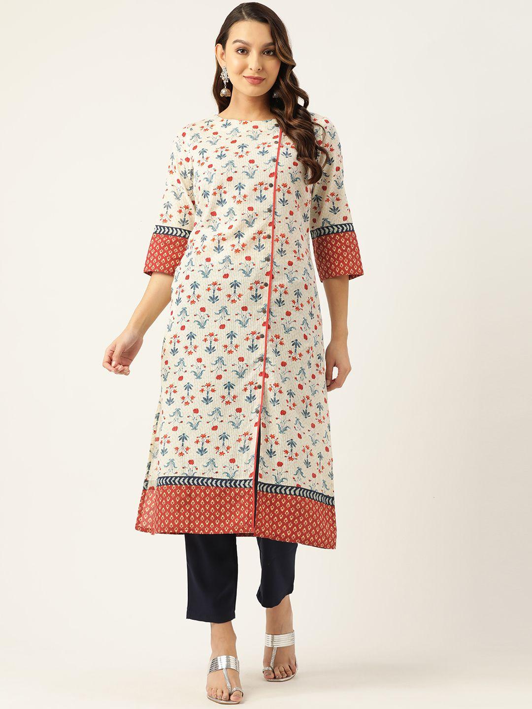 zizo by namrata bajaj women floral printed cotton kurta