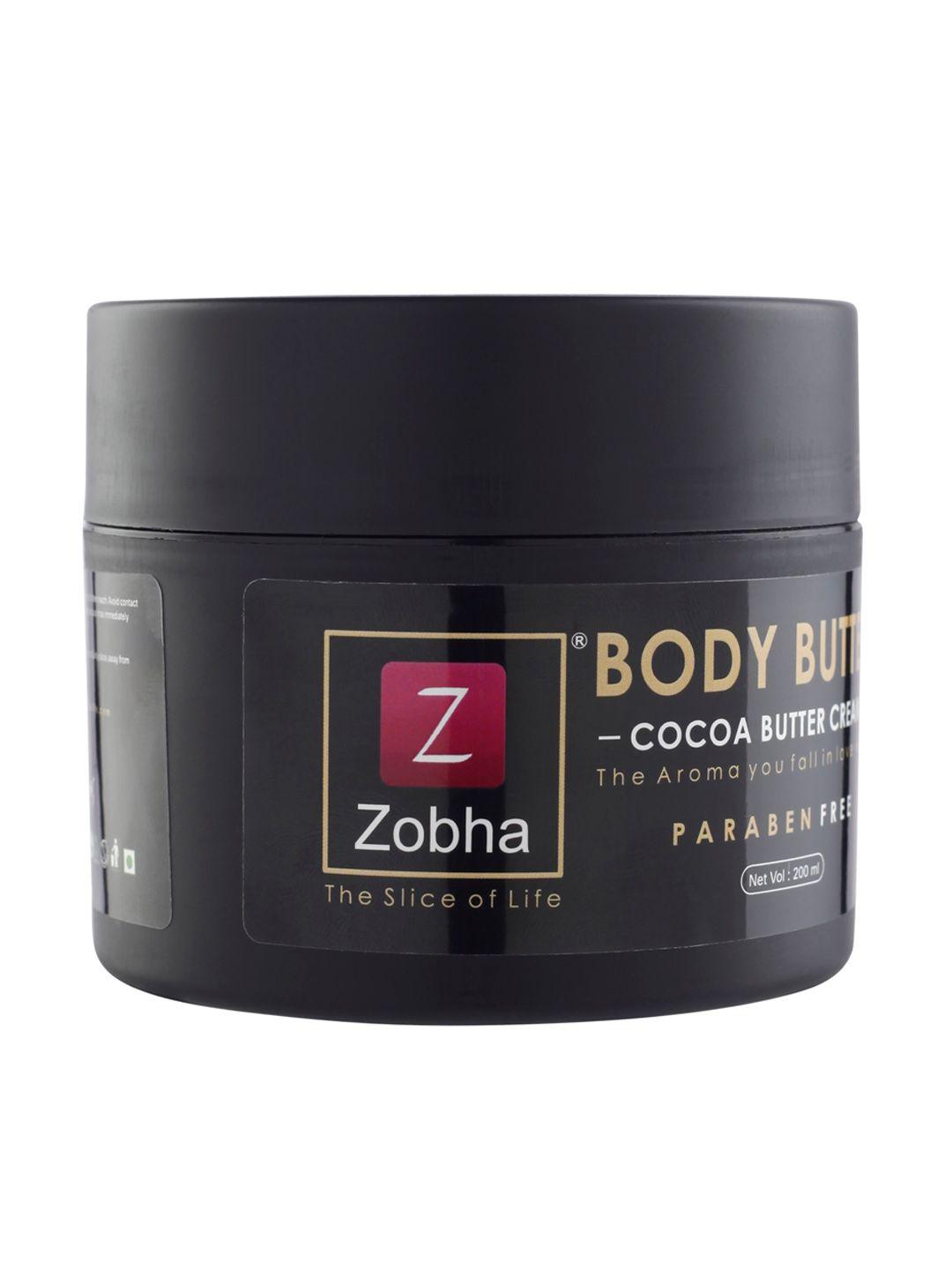 zobha body butter cocoa butter cream 200 ml