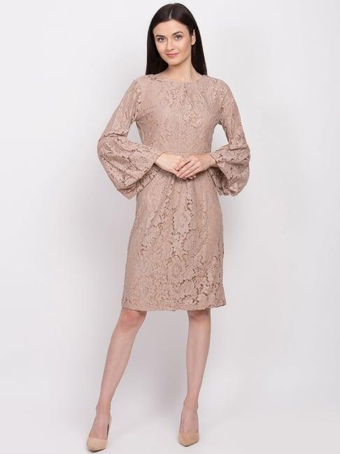 zoella beige lace dress