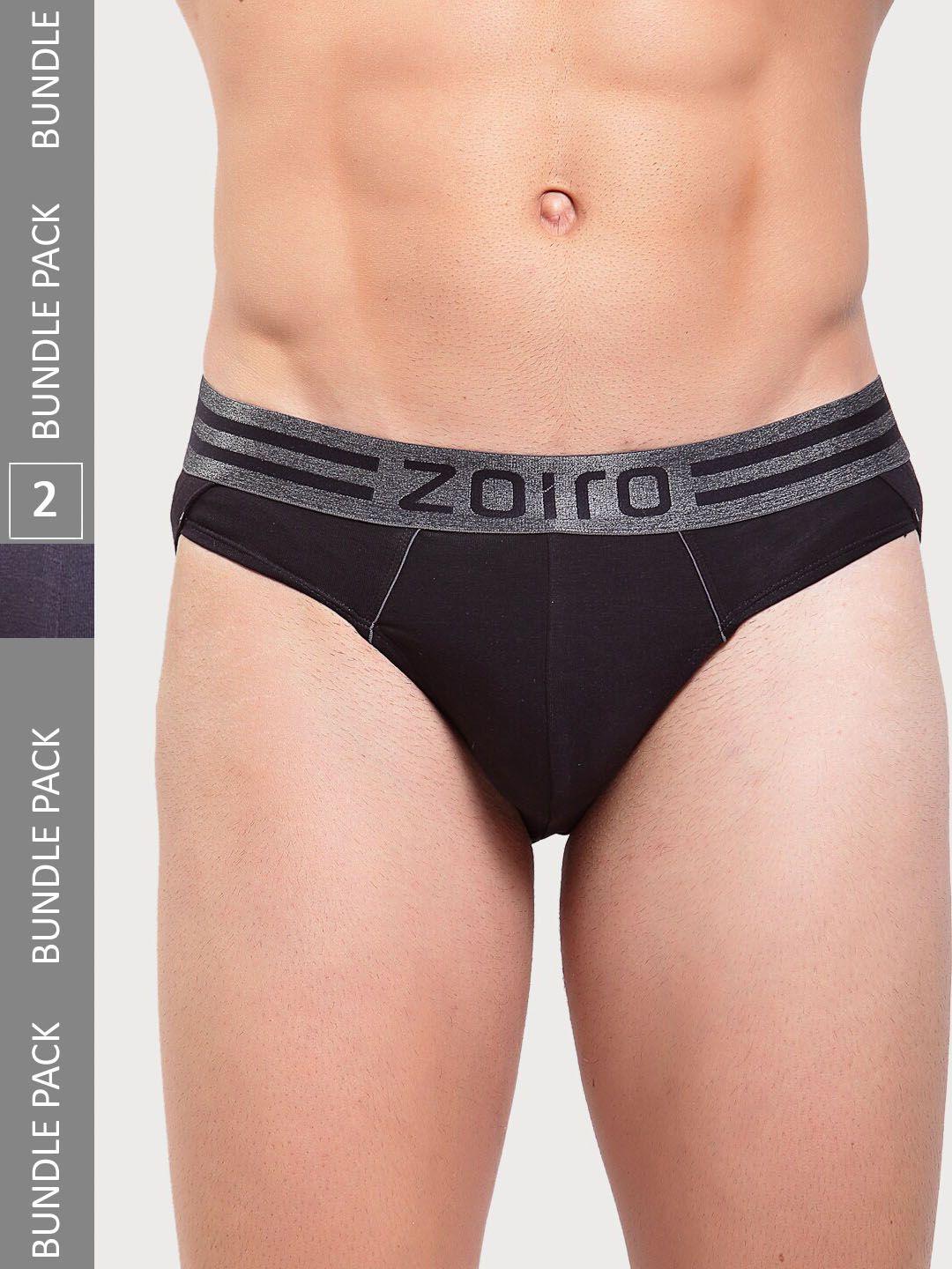 zoiro men pack of 2 basic briefs sports brief-513