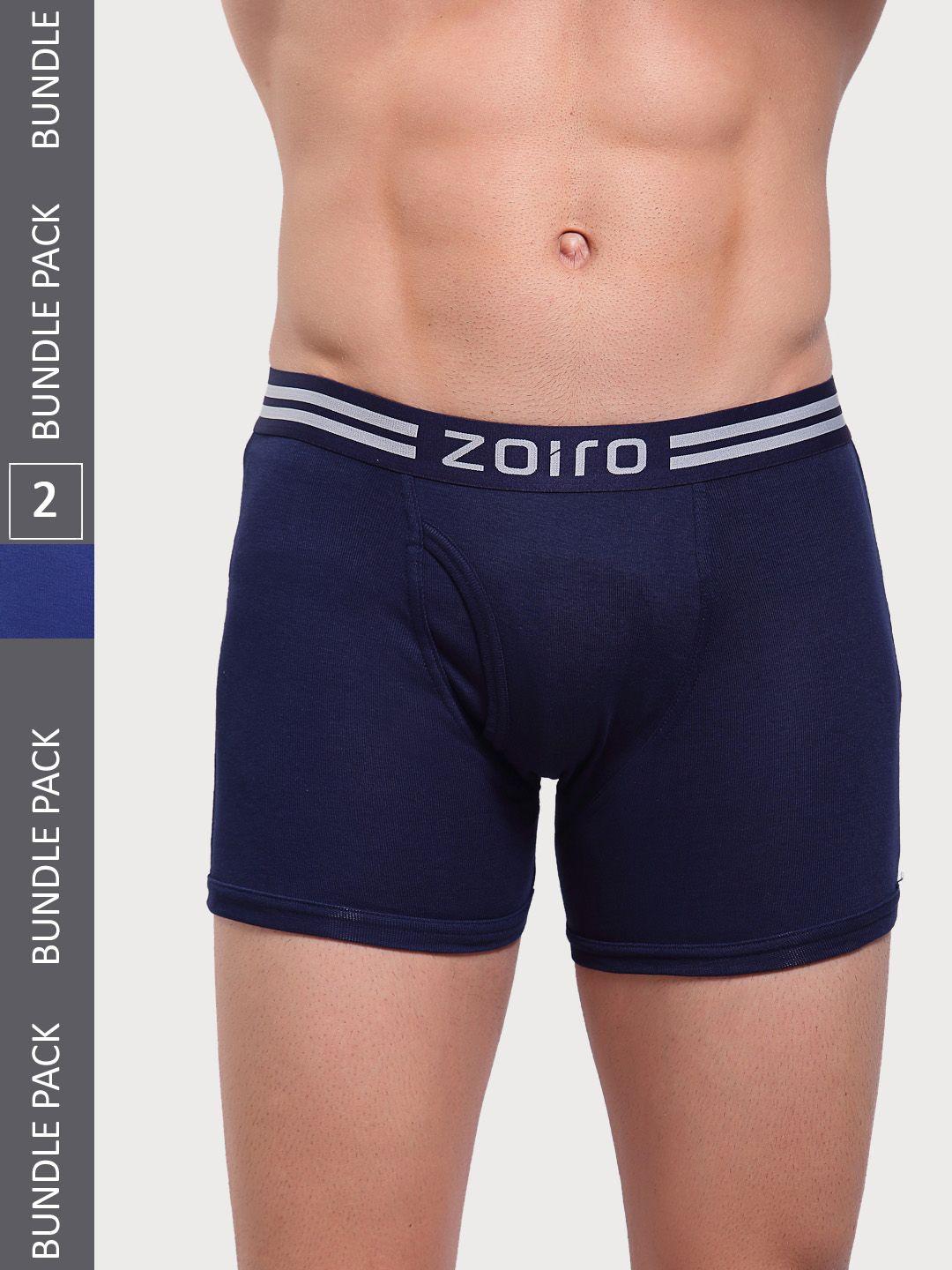 zoiro pack of 2 logo printed detail trunks
