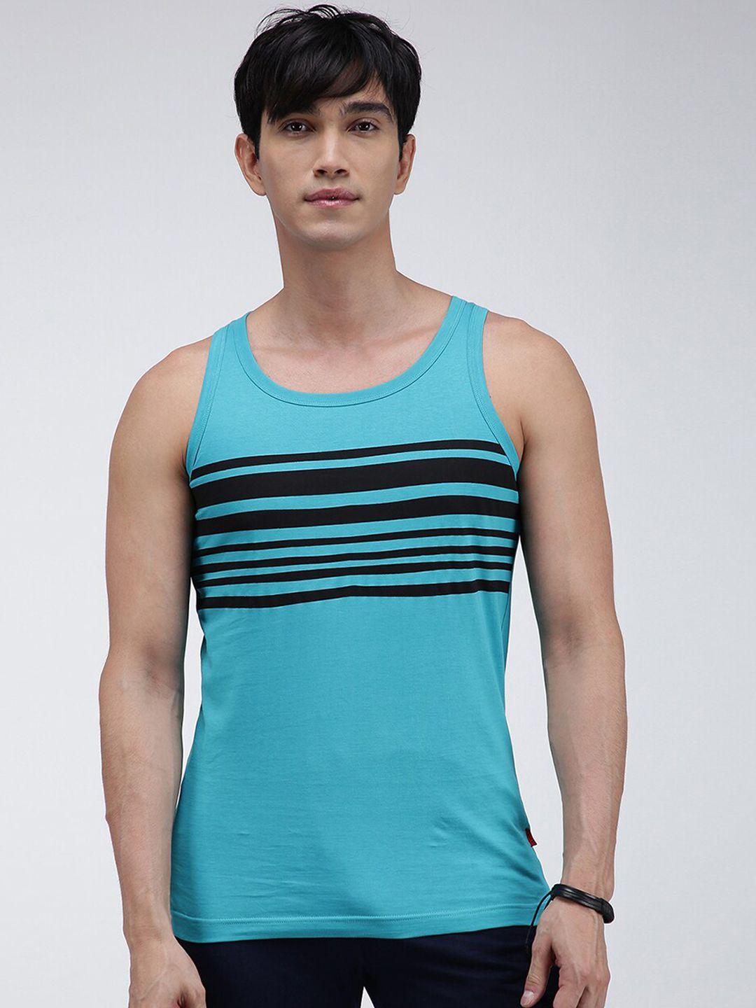 zoiro striped cotton innerwear gym vests