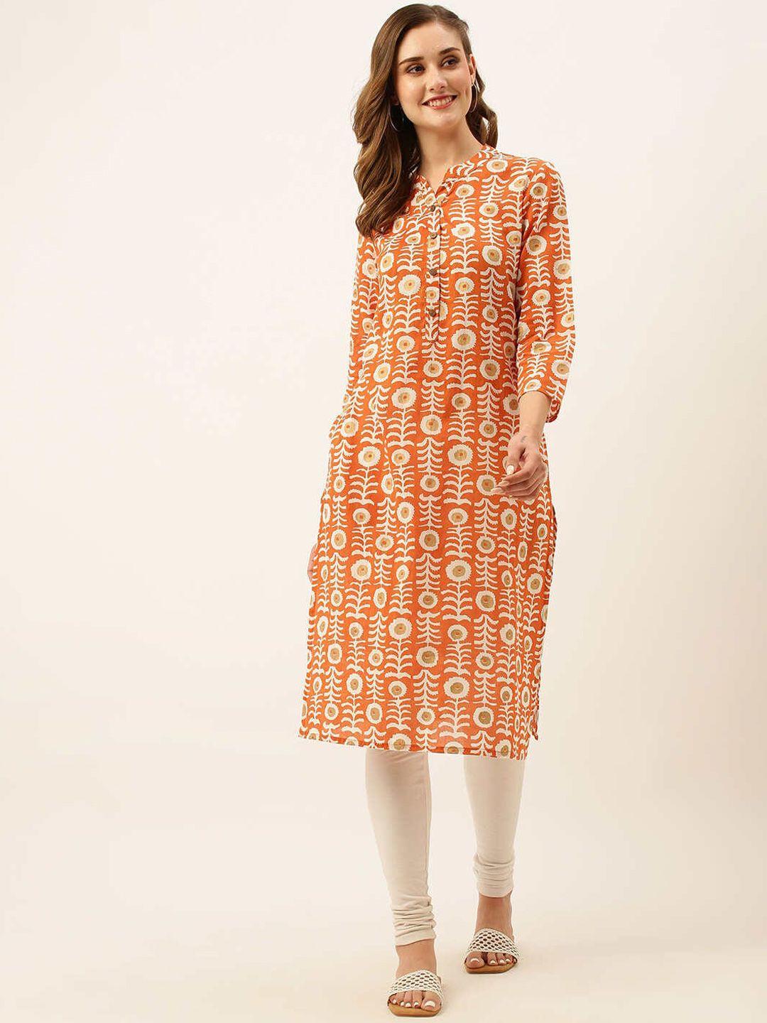 zola-floral-printed-mandarin-collar-cotton-straight-kurta