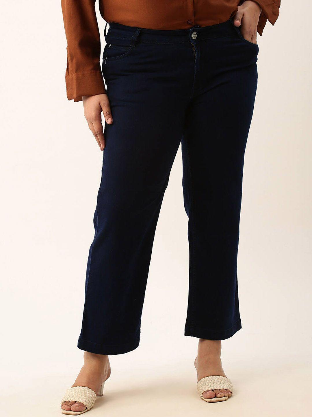 zola plus tapered fit mid rise cropped jeans