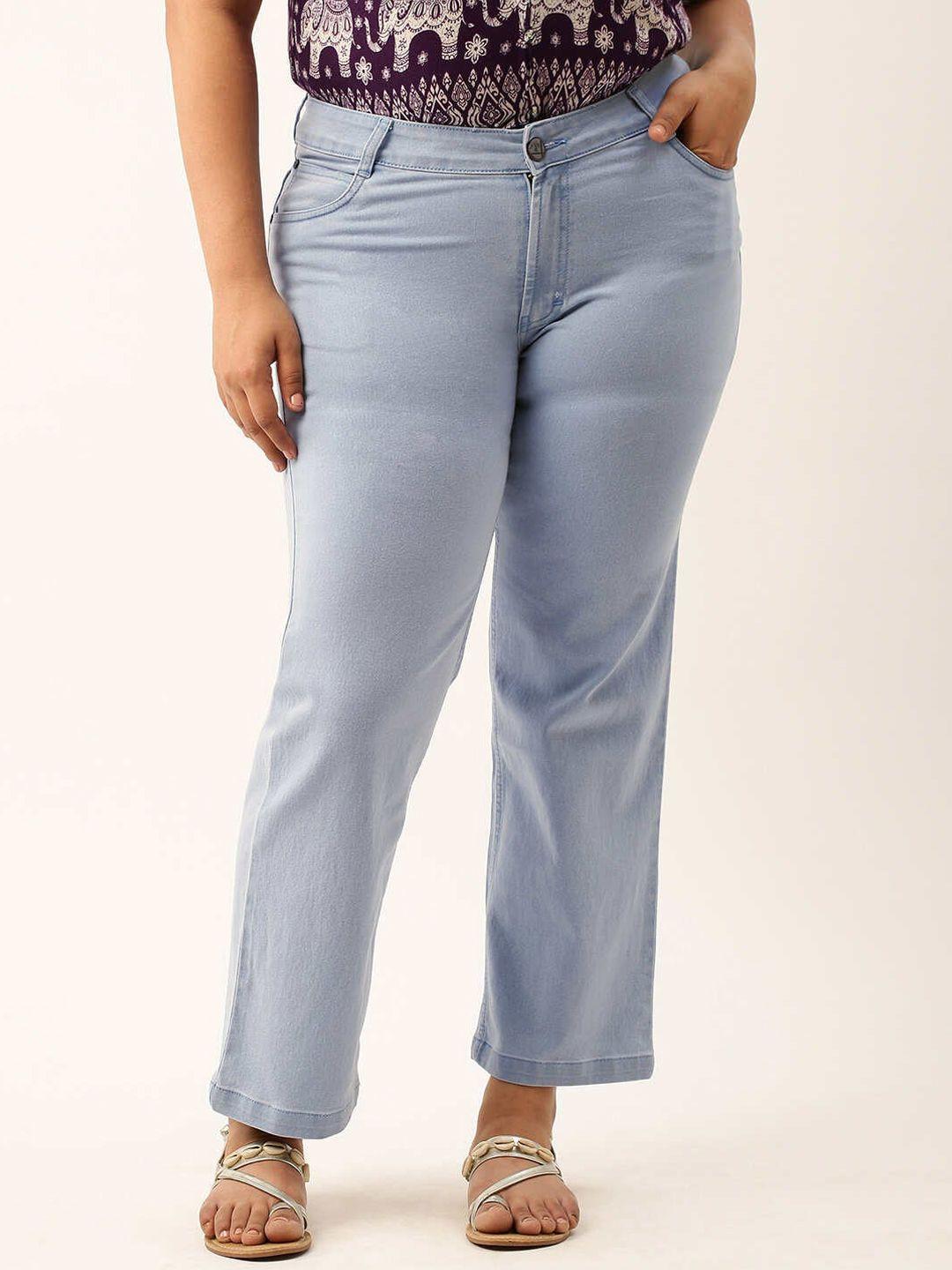 zola plus women tapered fit mid-rise cotton jeans