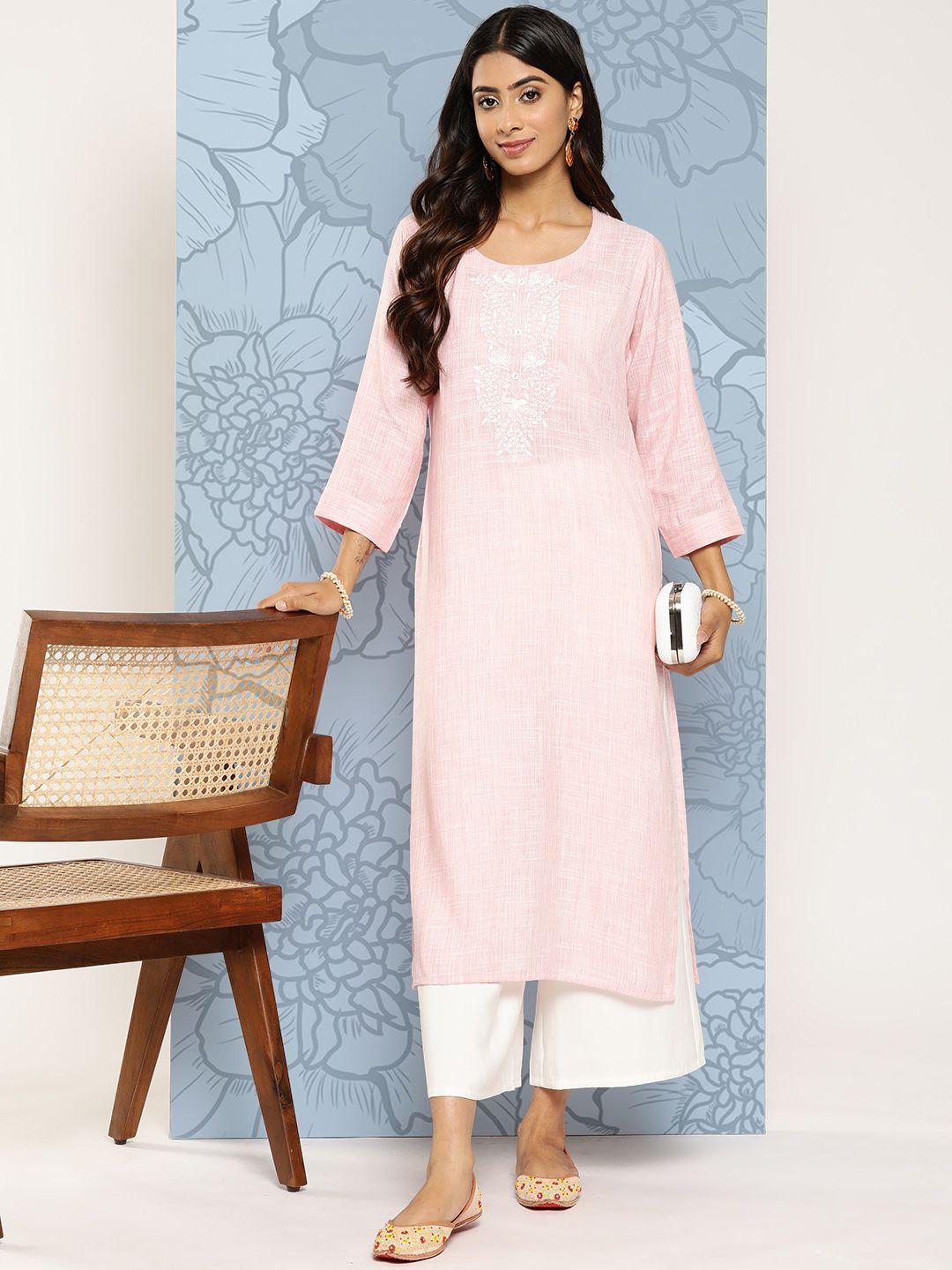 zola floral embroidered kurta