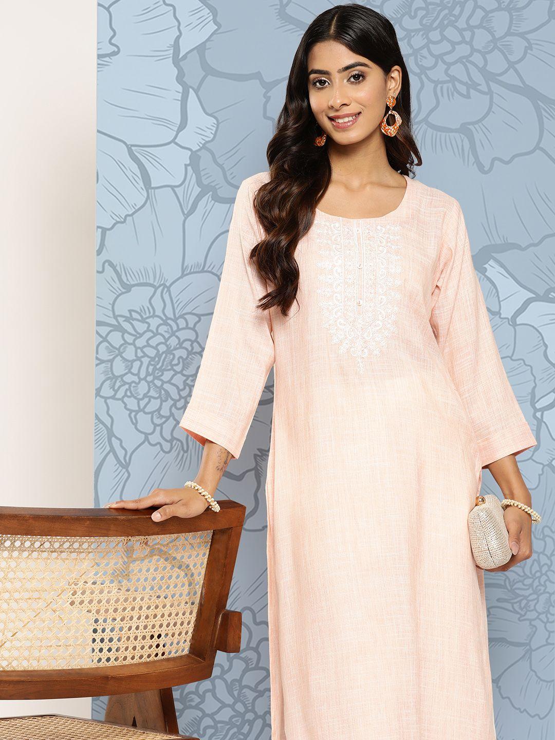 zola floral embroidered kurta