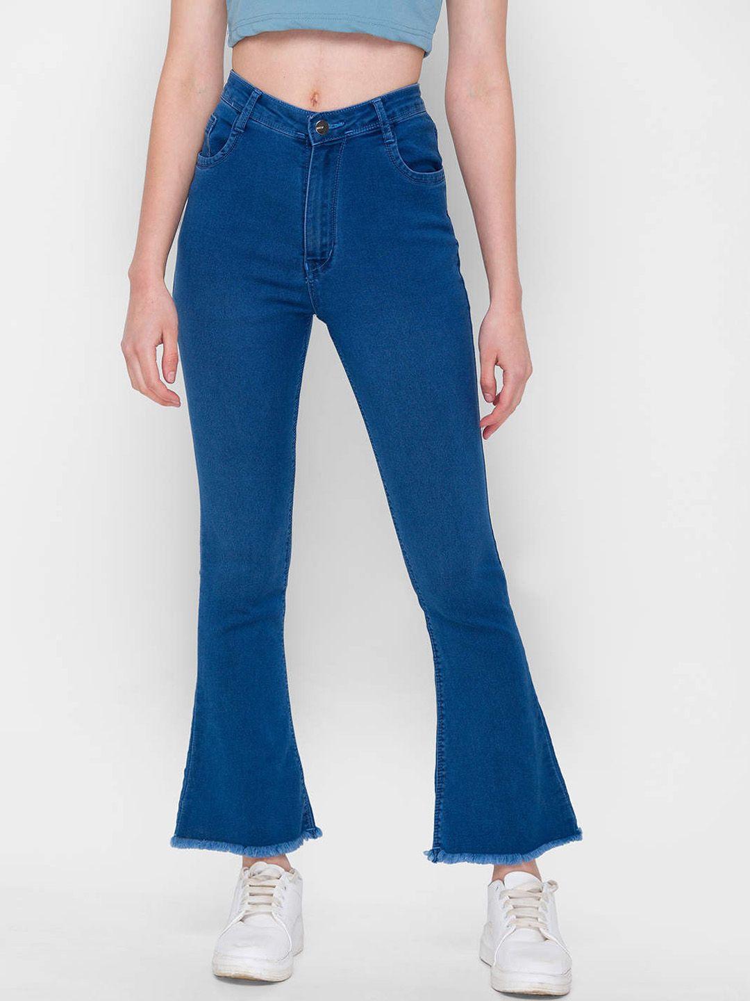 zola women blue bootcut jeans