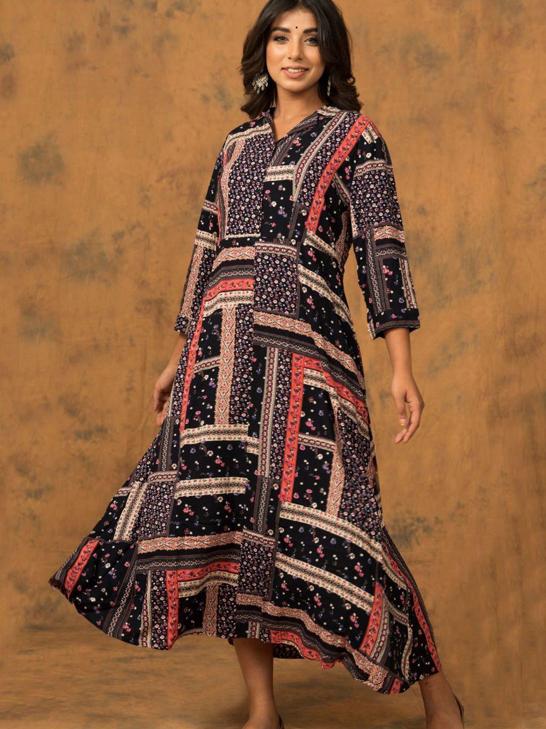 zolo label ethnic a-line dress