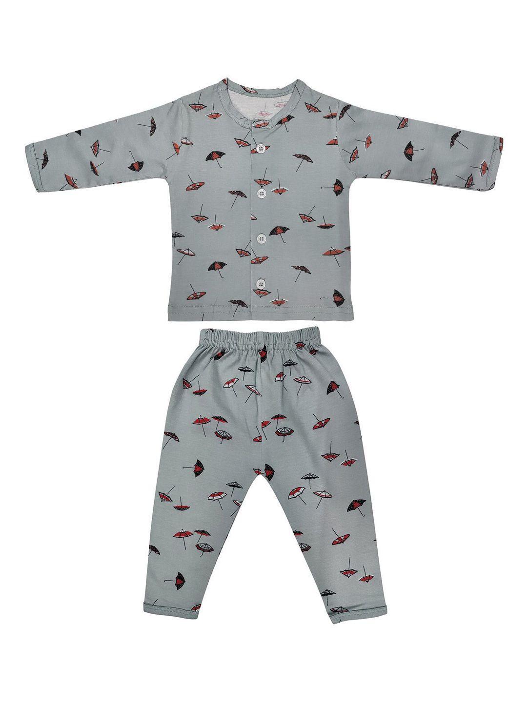 zoom minimondo kids conversational printed pure cotton shirt with pyjamas