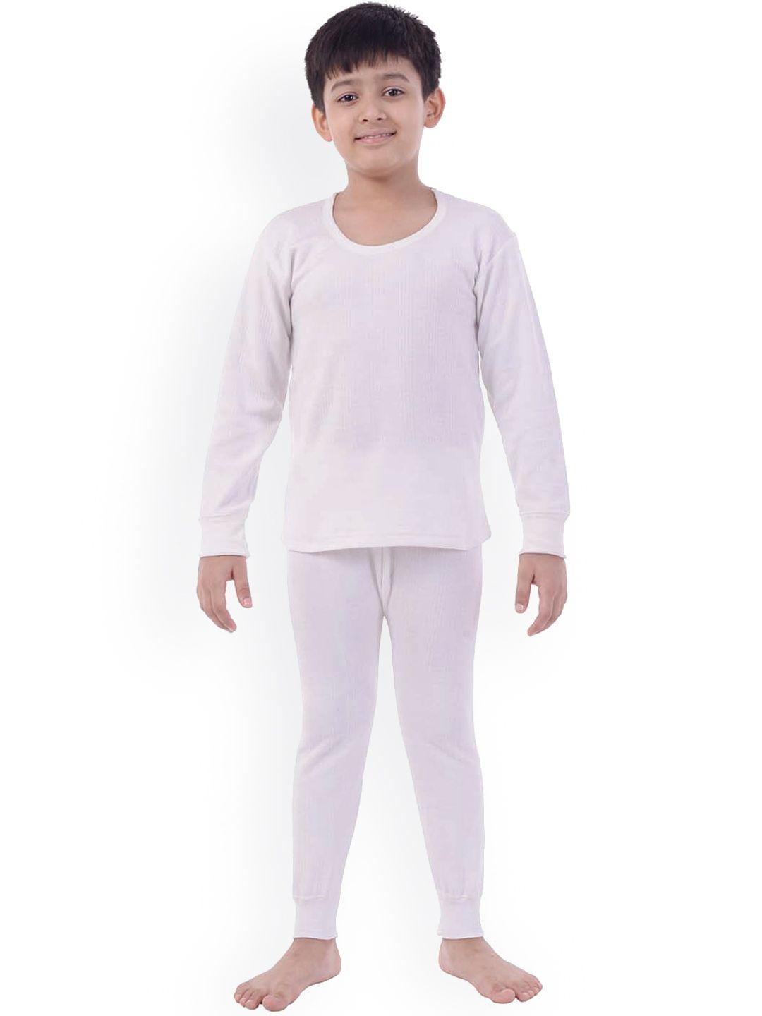 zoom minimondo unisex kids white solid thermal set