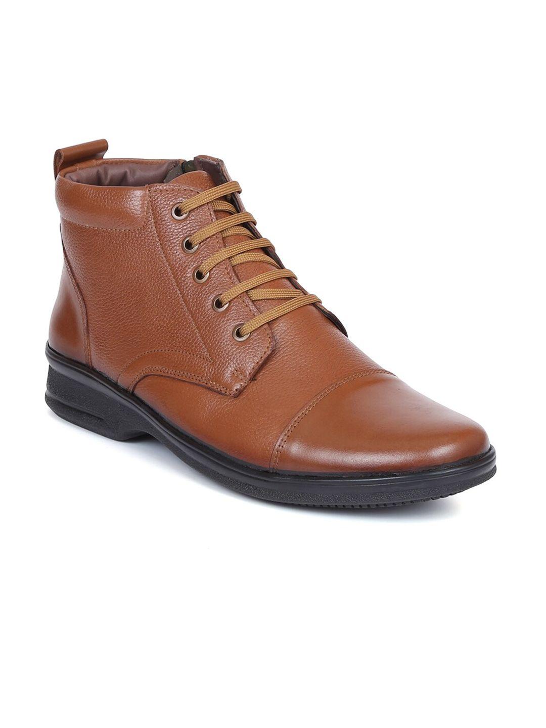 zoom shoes men leather mid-top derbys boots