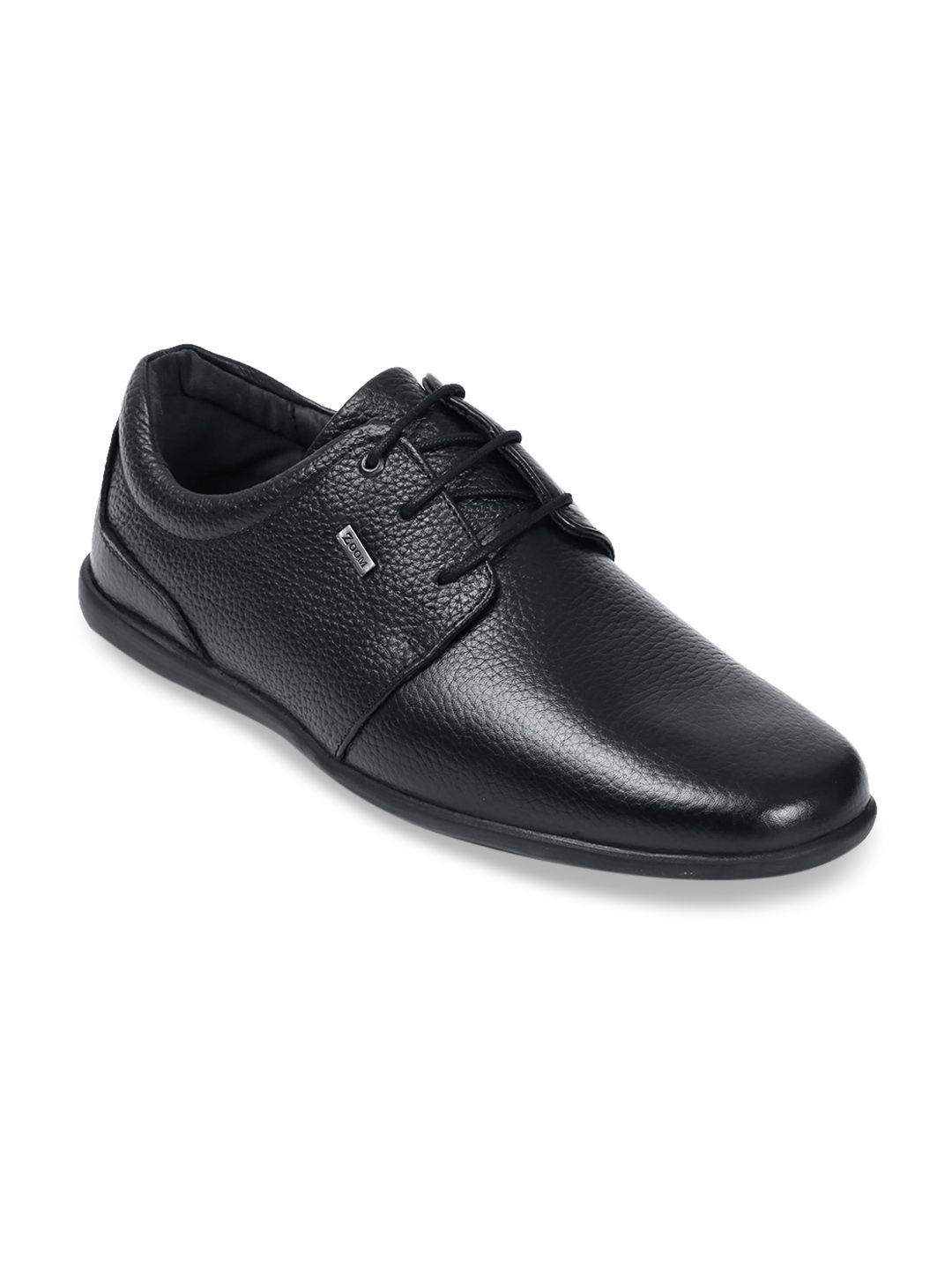 zoom shoes men textured leather derbys