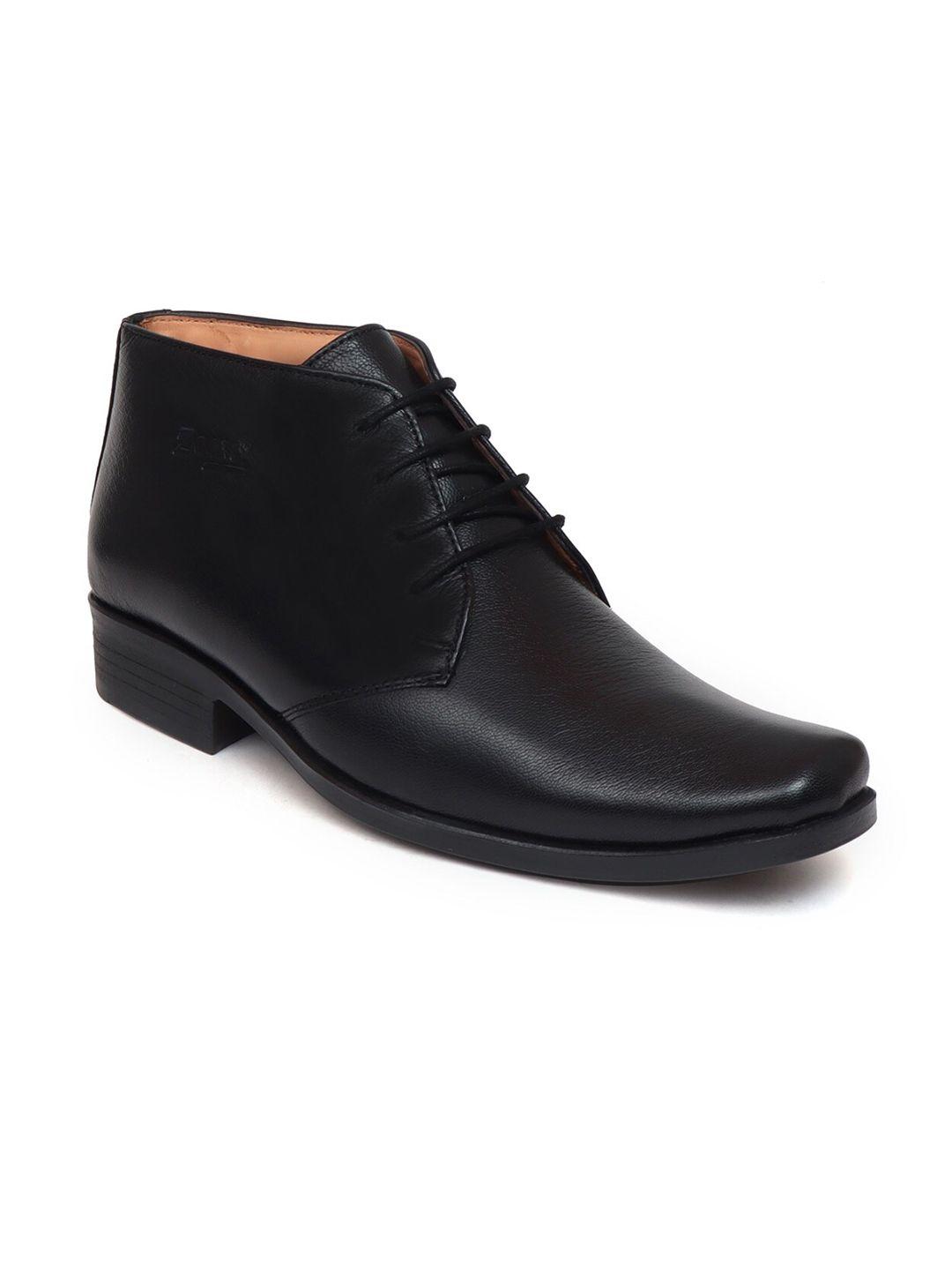 zoom shoes men textured leather regular boots