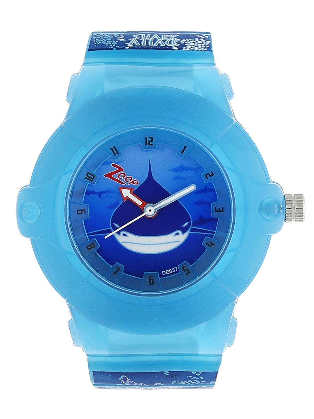 zoop boys blue analogue watch nk16001pp02