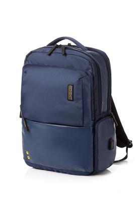 zork polyester 2 compartment laptop unisex backpack - navy