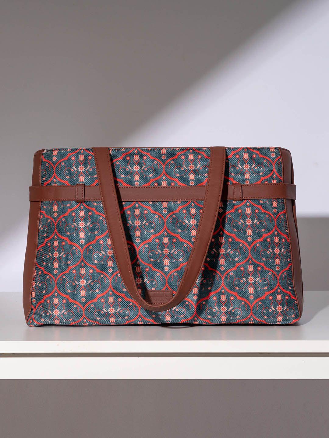 zouk ethnic motifs printed shoulder bag