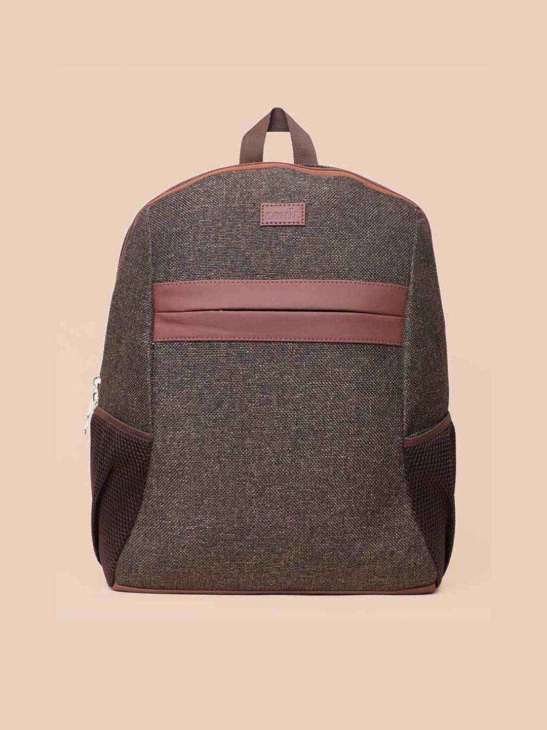 zouk men solid medium fabric backpack