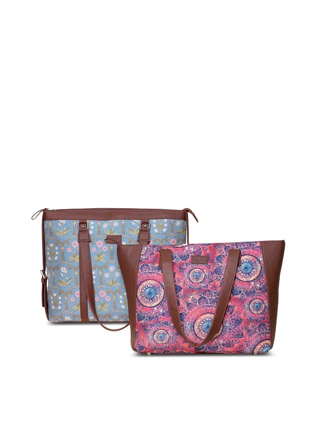 zouk multicoloured printed structured sling bag