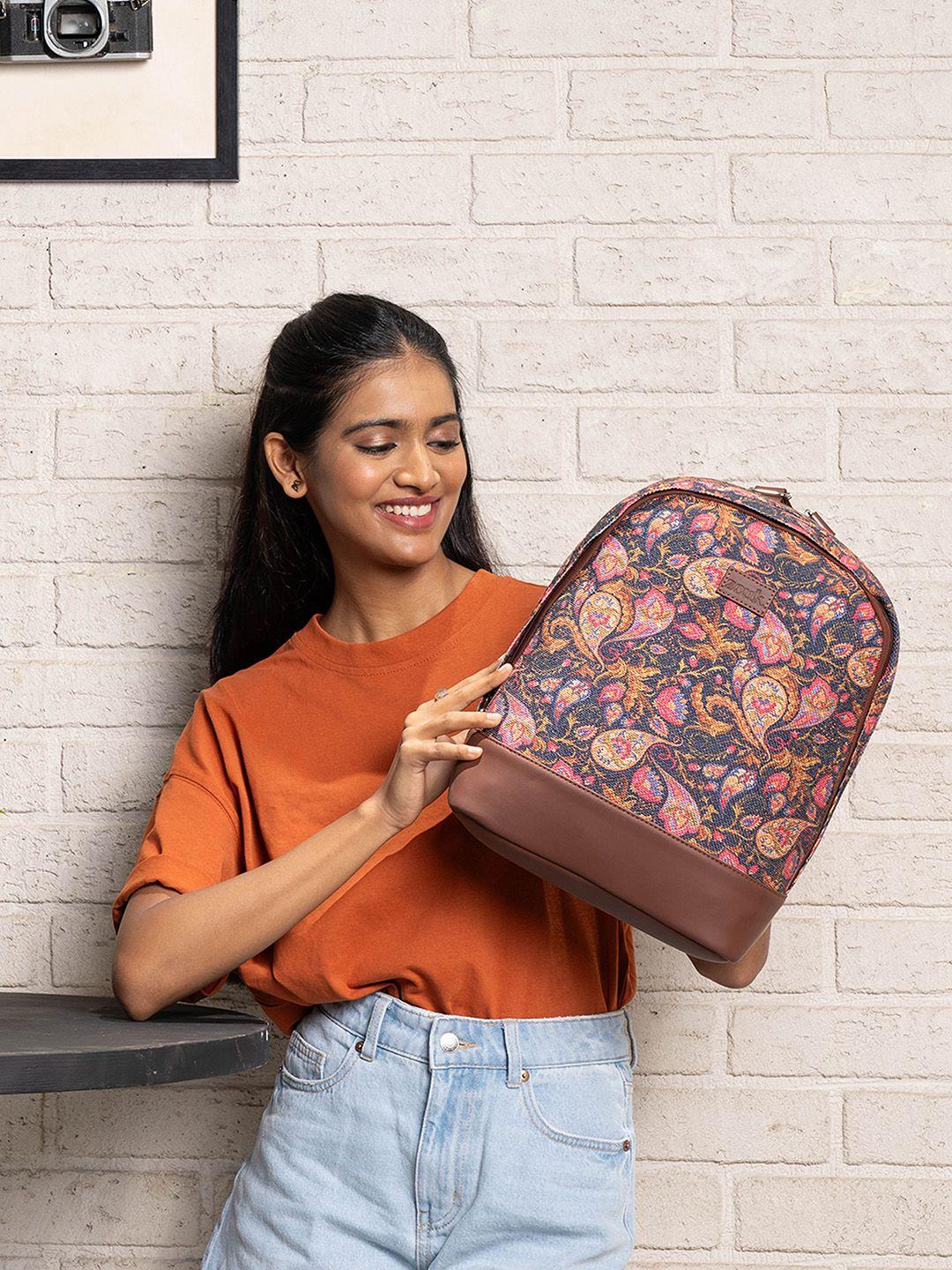 zouk paisley printed backpack