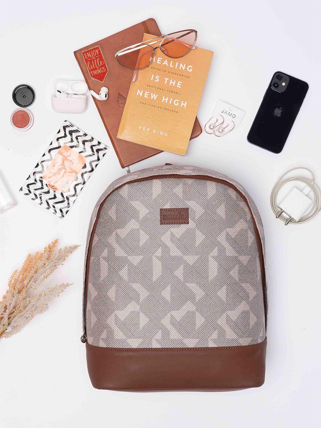 zouk printed medium backpack