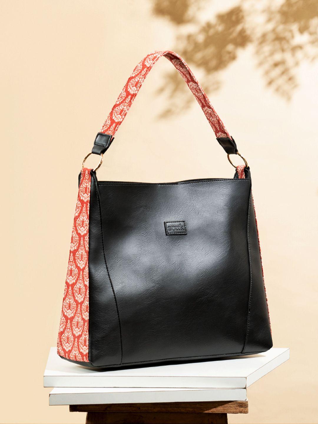 zouk printed water resistant structured shoulder bag