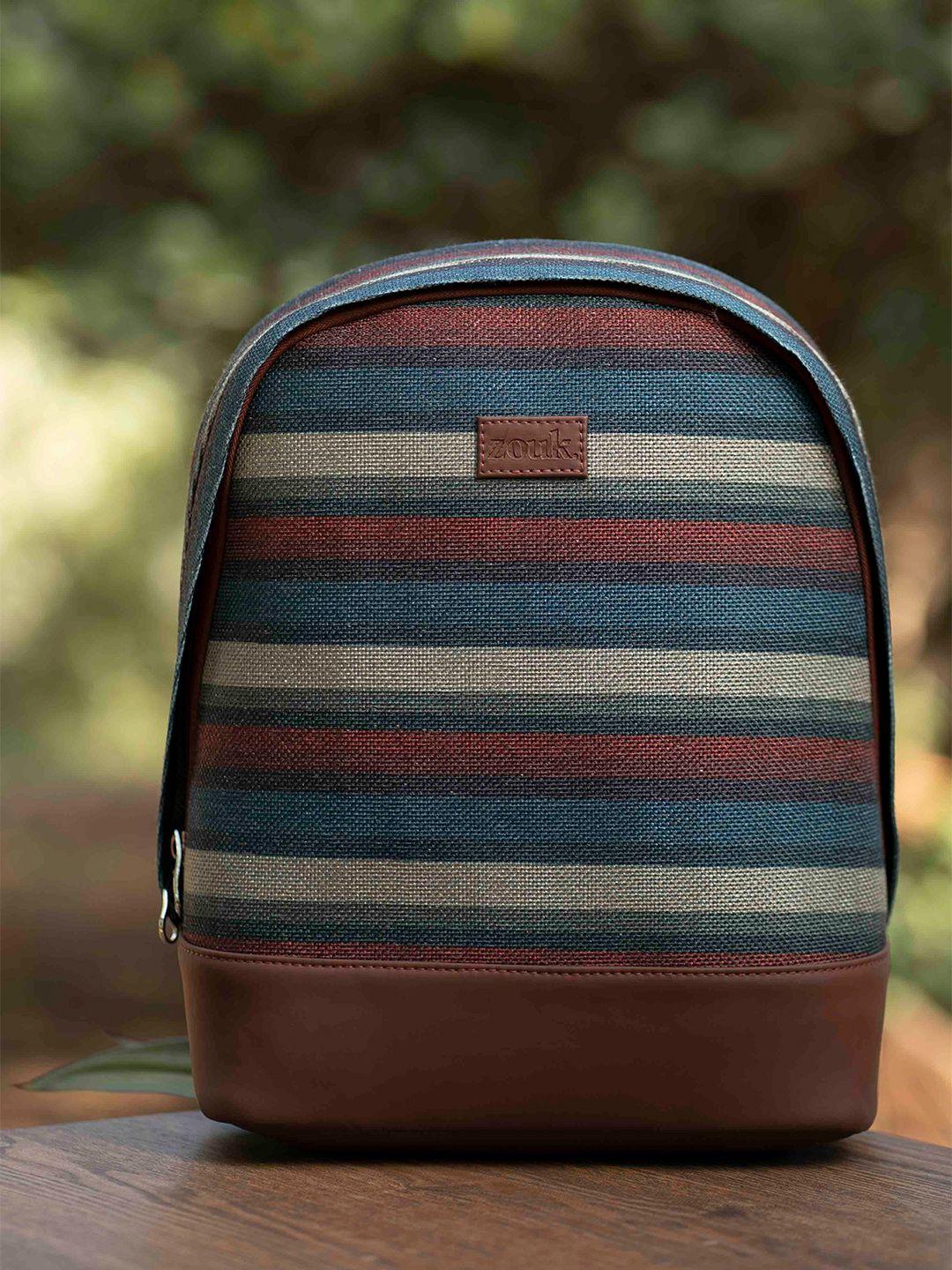 zouk striped medium backpack