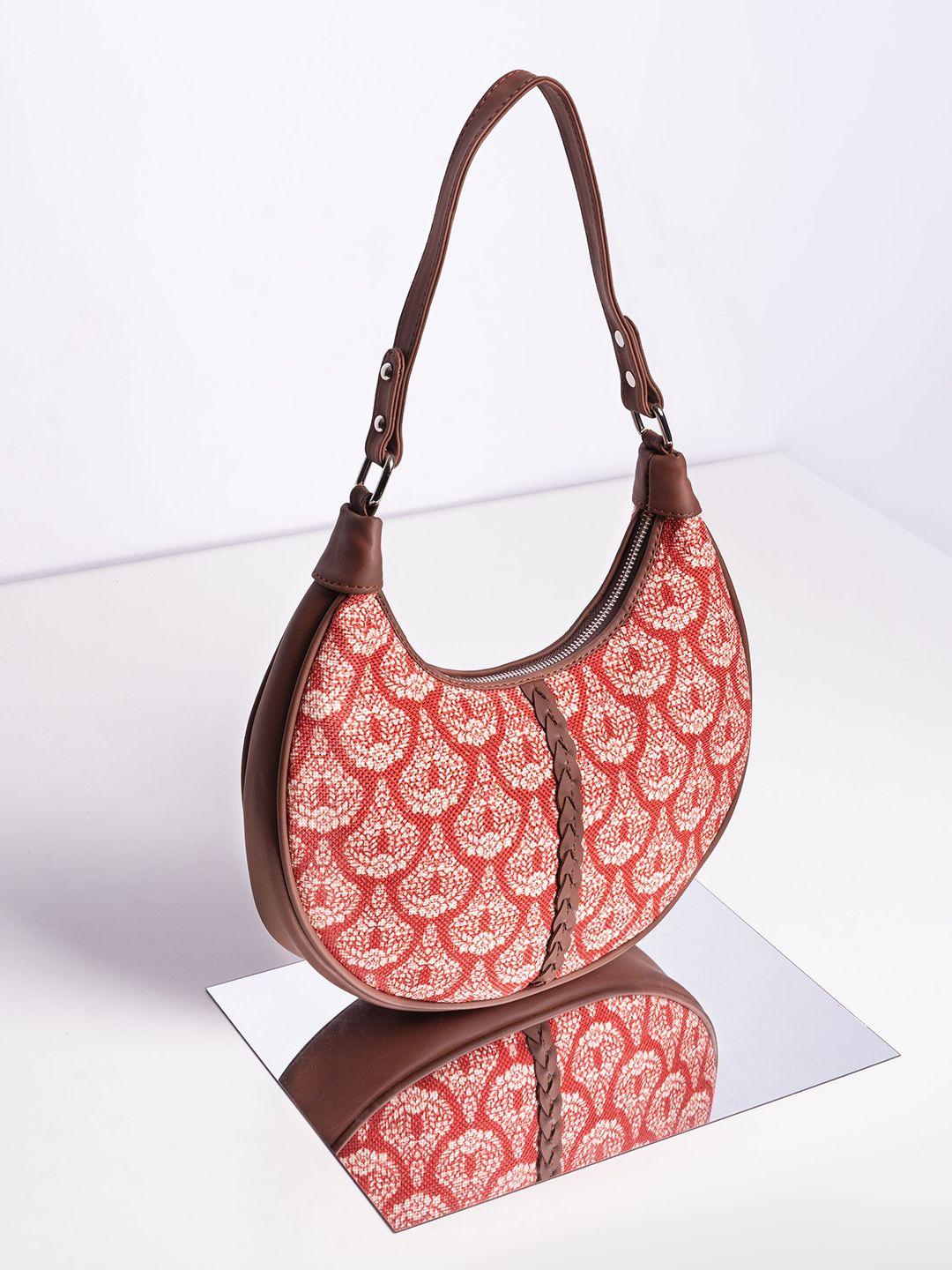 zouk textured structured hobo bag