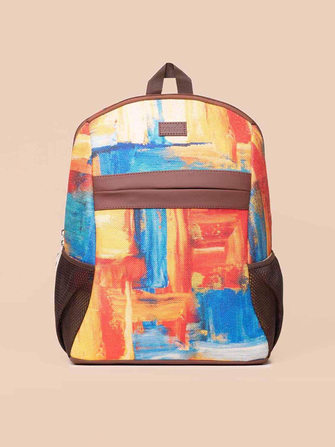 zouk women colourblocked backpack