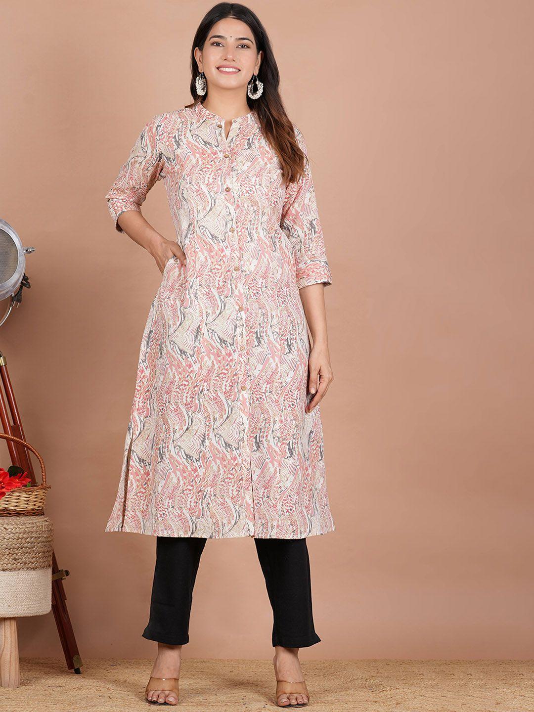 zoyoto women multicoloured floral printed kurta