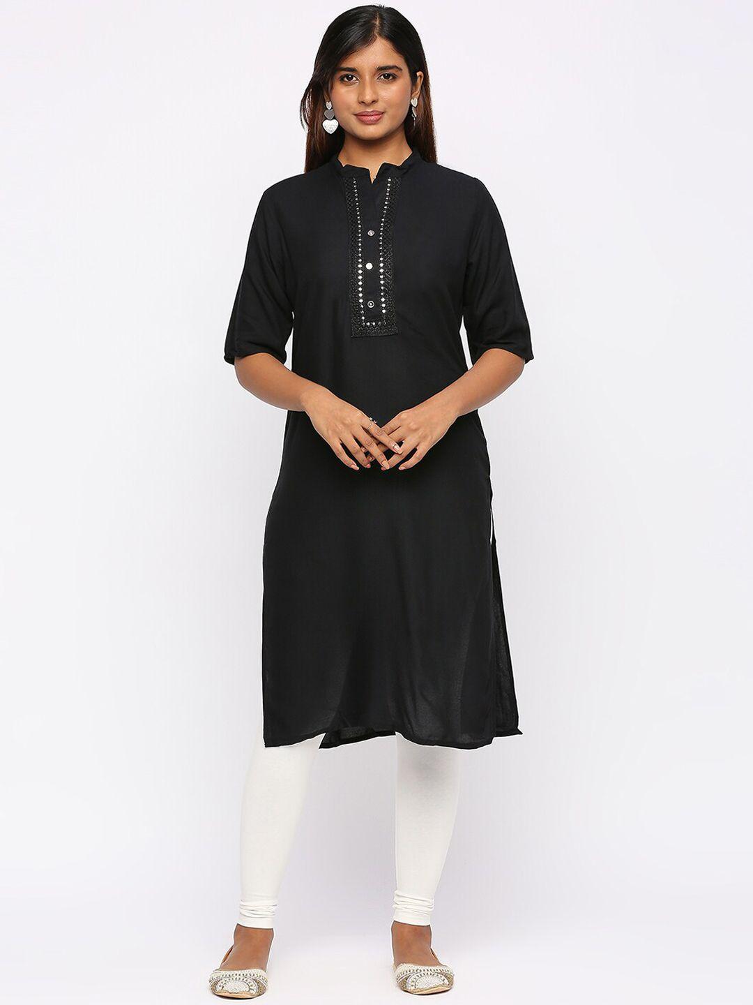 zri mandarin collar straight kurta