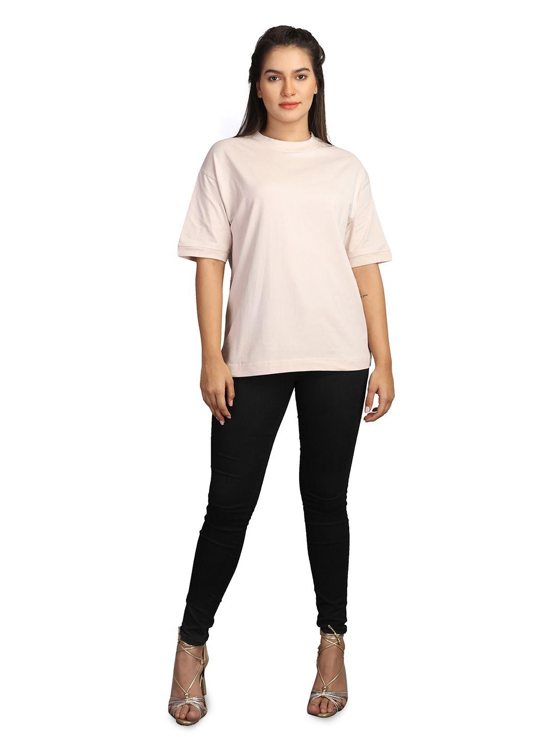 zu women drop-shoulder sleeves pure cotton pockets t-shirt