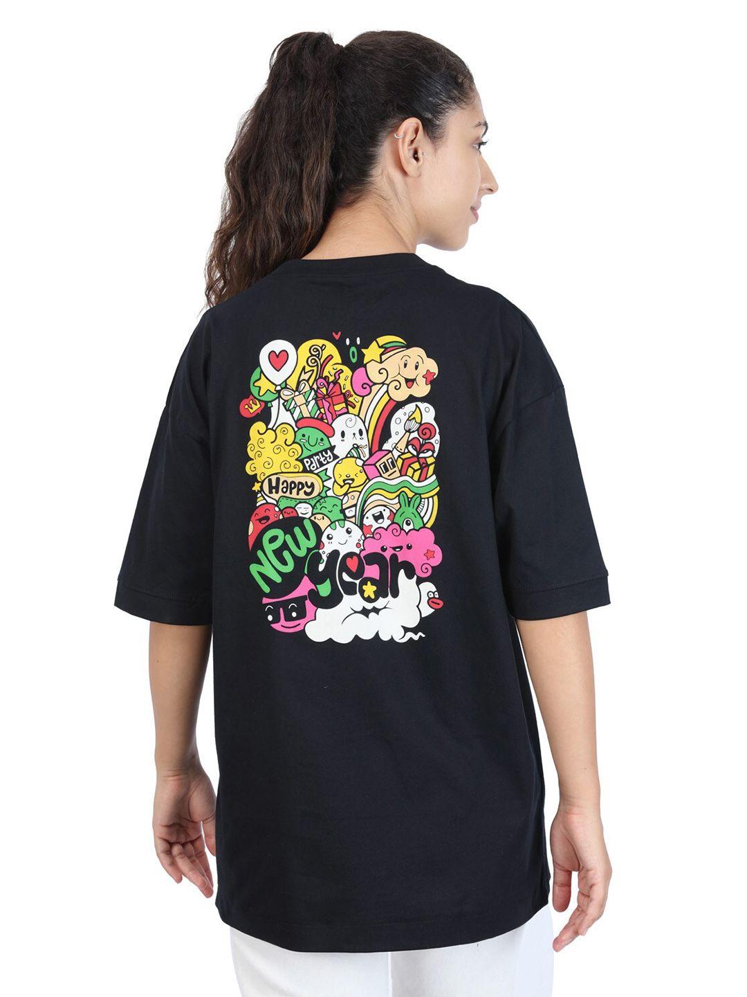 zu women floral printed applique t-shirt
