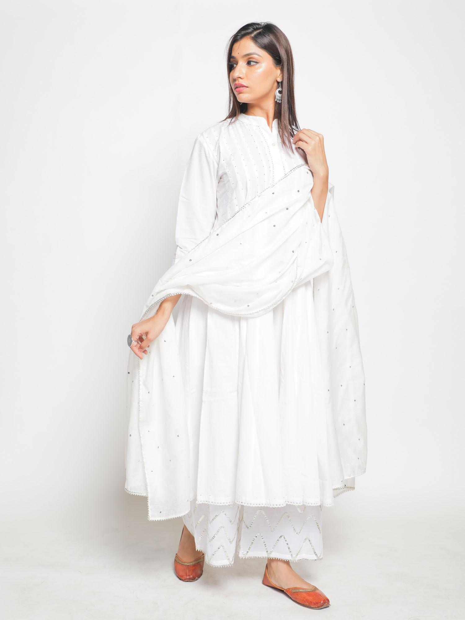 zubeida noor anarkali kurta (set of 3)