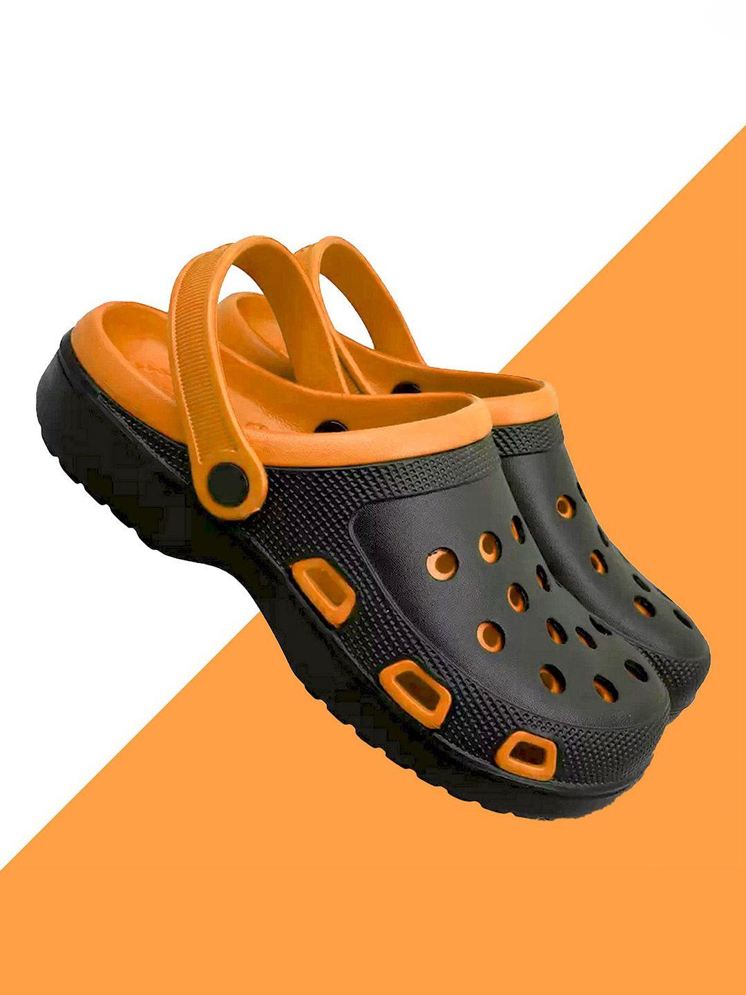 zuru bunch unisex orange & orange rubber clogs