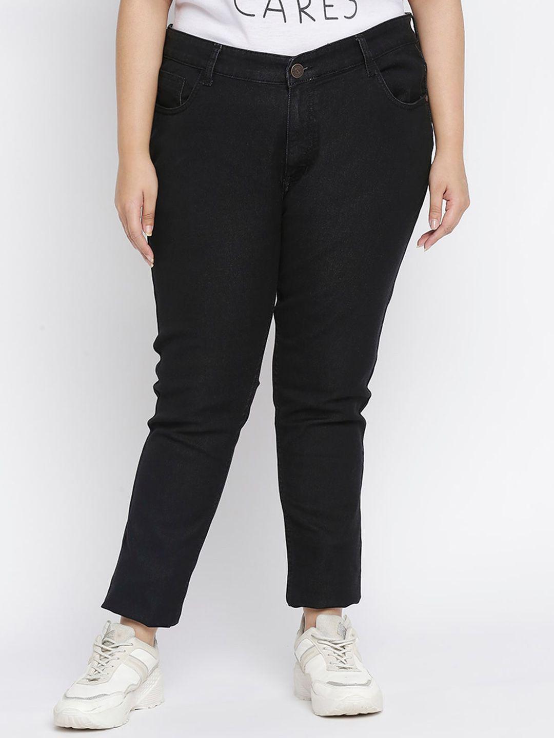 zush women plus size black stretchable jeans