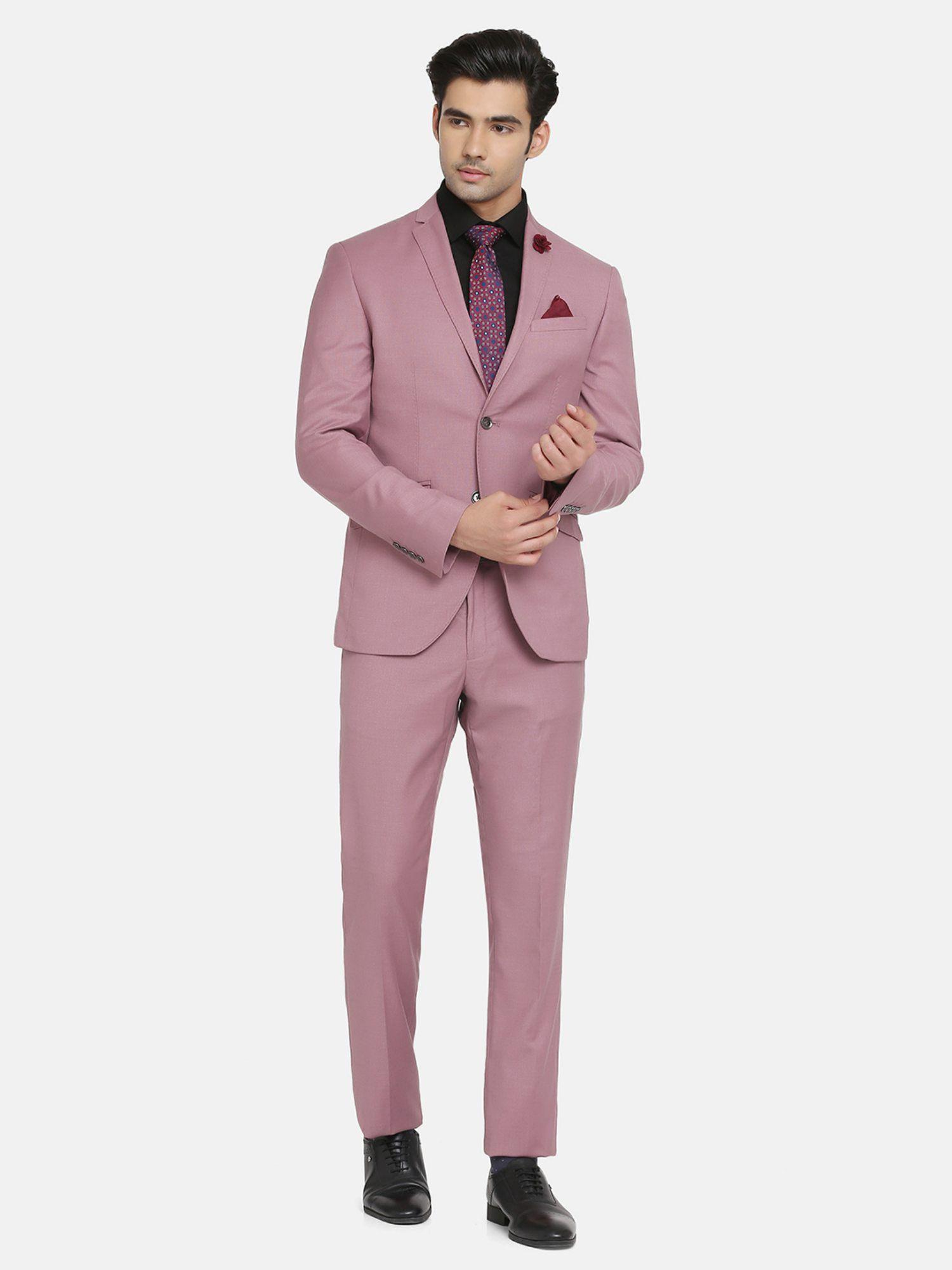 zylo solid suits set in pink (set of 2)