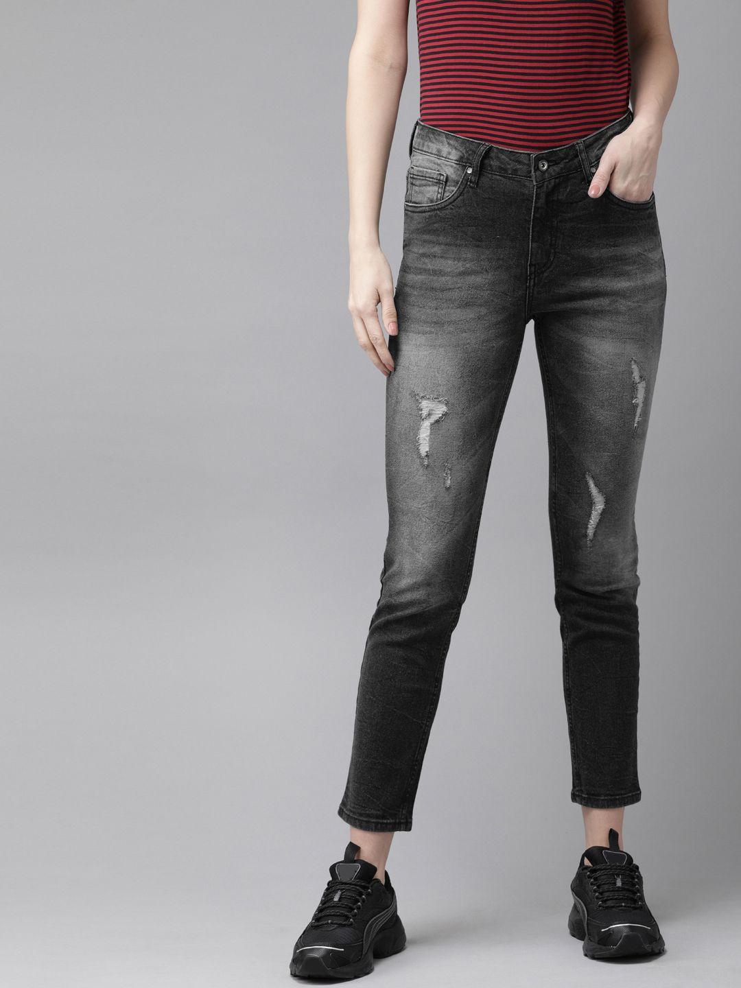 roadster-women-black-skinny-fit-mid-rise-mildly-distressed-stretchable-jeans