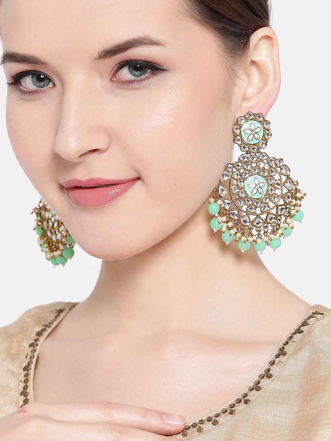 jewels-galaxy-sea-green-gold-plated-enamelled-stone-studded-classic-drop-earrings