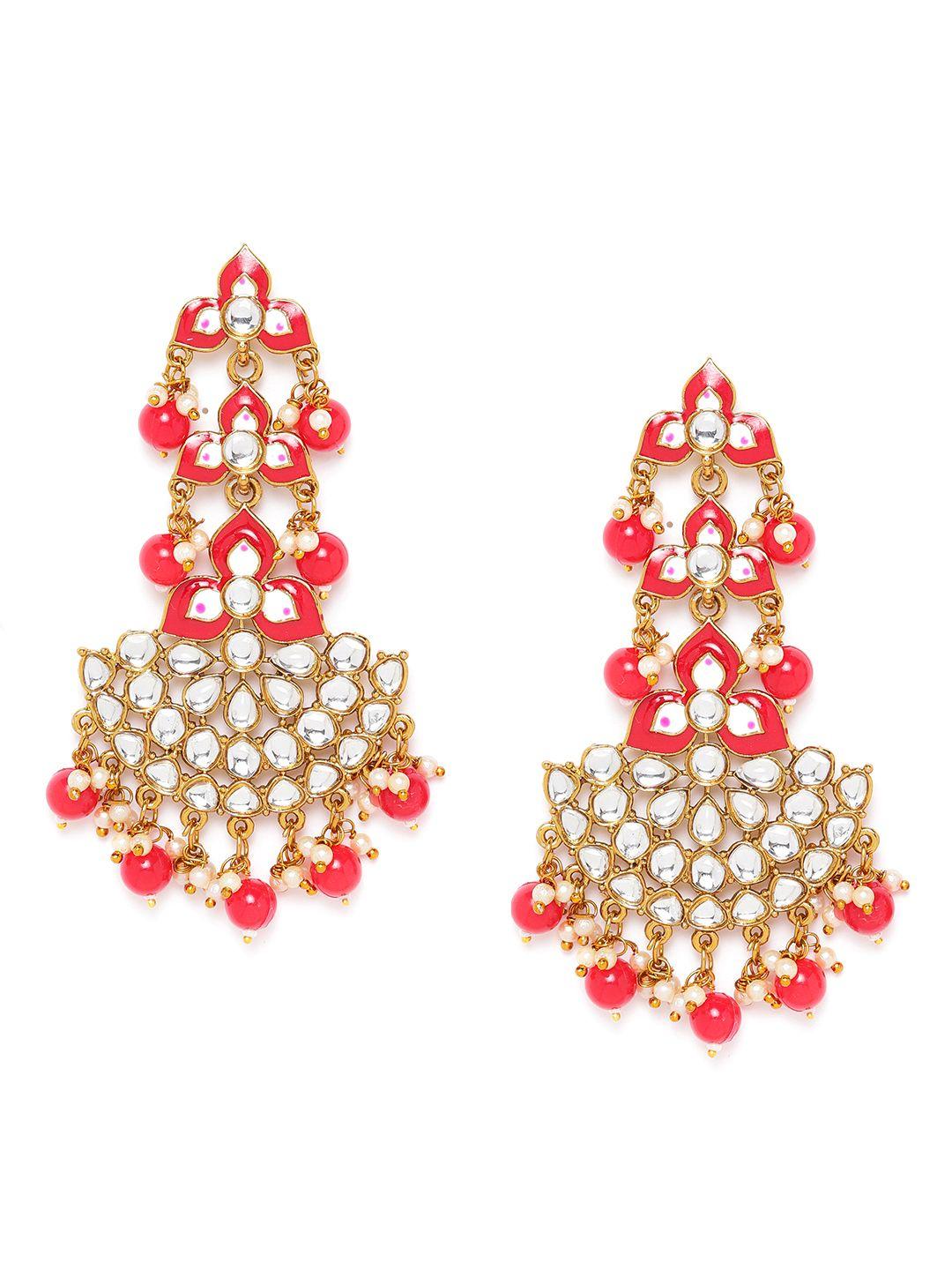 jewels-galaxy-red-gold-plated-stone-studded-&-beaded-crescent-shaped-chandbalis