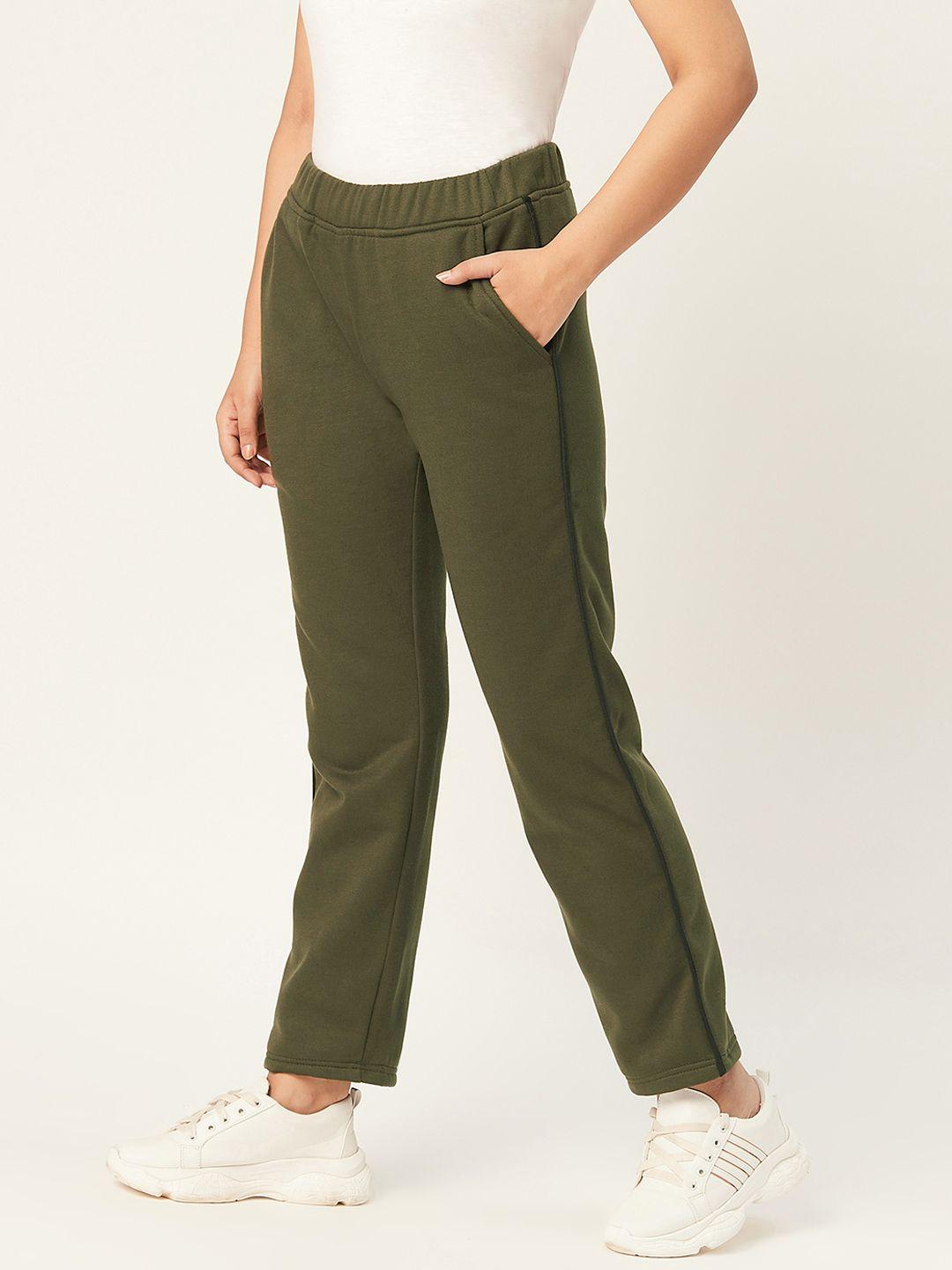 alsace-lorraine-paris-women-olive-green-solid-track-pants