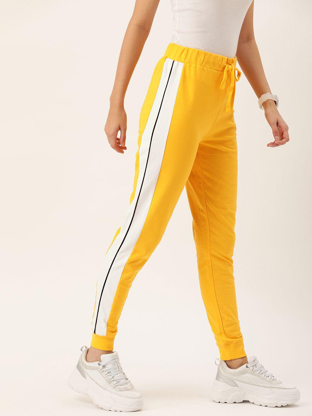 flying-machine-women-yellow-solid-cropped-joggers-with-side-stripe-detail