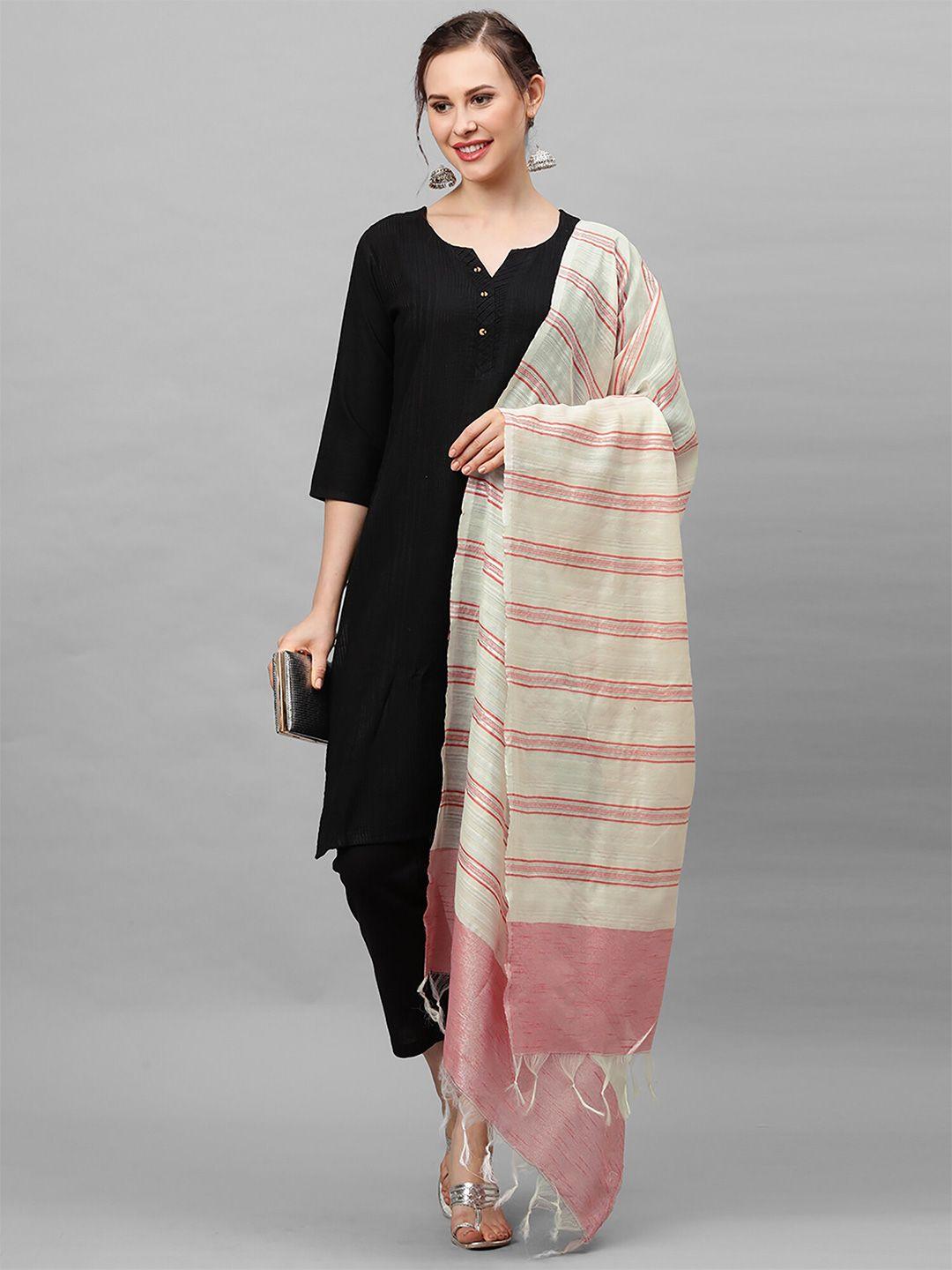 indo-era-women-striped-dupatta